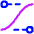 Ease In Out Icon from Plump Neon Set