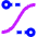 Ease In Out Icon from Sharp Neon Set