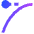 Ease Out Icon from Sharp Gradient Set
