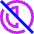 Edit Contrast Off Icon from Sharp Neon Set