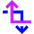 Edit Crop Transform Rotate Icon from Sharp Neon Set