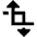 Edit Crop Transform Rotate Icon from Sharp Solid Set