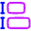 Equal Height Icon from Plump Neon Set
