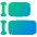 Equal Height Icon from Plump Gradient Set