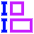 Equal Height Icon from Sharp Neon Set