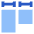 Equal Width Icon from Sharp Flat Set