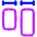 Equal Width Icon from Plump Neon Set