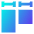 Equal Width Icon from Sharp Gradient Set