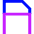 Eraser Tip Vertical Icon from Sharp Neon Set