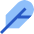 Feather Pen Icon from Sharp Flat Set