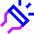 Flashlight Head Diagonal Icon from Sharp Neon Set