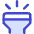Flashlight Head Vertical Icon from Core Duo Set