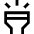 Flashlight Head Vertical Icon from Sharp Line Set