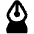 Fountain Pen Tip Vertical Icon from Plump Remix Set