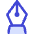 Fountain Pen Tip Vertical Icon from Core Duo Set