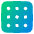 Grid Dots Icon from Plump Gradient Set