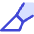 Knife Tip Diagonal Icon from Core Duo Set
