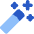 Magic Wand Tip Diagonal Icon from Flex Flat Set