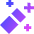 Magic Wand Tip Diagonal Icon from Sharp Gradient Set