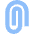 Paperclip 2 Icon from Sharp Flat Set