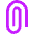 Paperclip 2 Icon from Sharp Neon Set