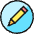 Pencil Circle Icon from Ultimate Colors Set