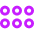 Reorder Dots Horizontal Icon from Sharp Neon Set