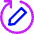 Rewrite Rephrase Pen Arrow Icon from Core Neon Set