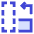 Rotate Content Left Icon from Sharp Duo Set