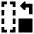 Rotate Content Left Icon from Sharp Solid Set
