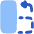 Rotate Content Left Icon from Plump Flat Set