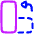 Rotate Content Left Icon from Plump Neon Set