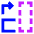 Rotate Content Right Icon from Sharp Neon Set