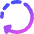 Rotate Right Dash 2 Icon from Core Gradient Set