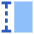 Row Height Icon from Sharp Flat Set
