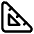 Ruler Angle Square Foot Icon from Core Line Set