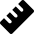 Ruler Icon from Micro Solid Set