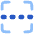 Scan Dashed Line Icon from Plump Flat Set