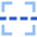 Scan Dashed Line Icon from Sharp Flat Set