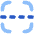 Scan Dashed Line Icon from Flex Flat Set