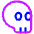 Skull 2 Icon from Plump Neon Set