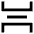 Spacing Vertical Icon from Sharp Line Set