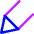 Stylus Tip Diagonal Icon from Core Neon Set