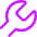 Wrench Head Diagonal Icon from Core Neon Set