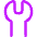 Wrench Head Vertical Icon from Flex Neon Set