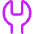 Wrench Head Vertical Icon from Core Neon Set
