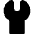 Wrench Head Vertical Icon from Flex Solid Set