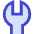 Wrench Head Vertical Icon from Sharp Duo Set
