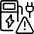 Ev Charger Station Issue Exclamationmark Icon from Ultimate Light Set