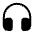 Headphones Round Icon from Solar Bold Set